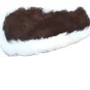 Adult Winter White Natural Alpaca Skin Slippers