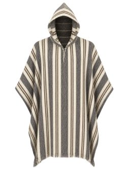 Big Andean Alpaca Stripped Poncho