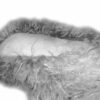 Winter White Natural Alpaca Skin Slippers