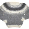 Hand knitted Alpaca Wool Grey Highland Men Sweater