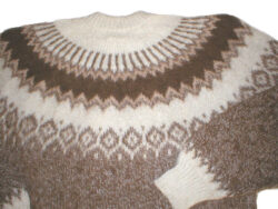 Hand knitted Alpaca Wool Camel Highland Men Sweater