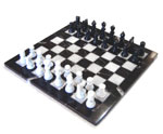 Black and White Marble Chess Game