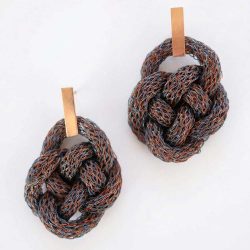 Fauna Copper Mesh Earrings