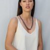 Franca Copper Mesh Necklace