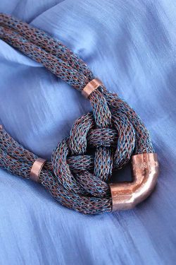 Fauna Copper Mesh Necklace Andes Luxe