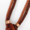 Andora Copper Mesh Necklace