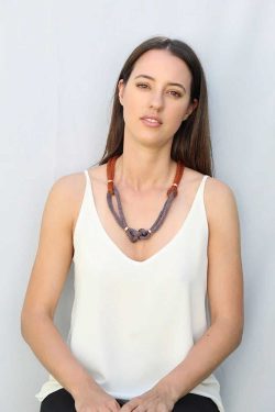 Ania Copper Mesh Necklace