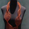 Long North Copper Mesh Necklace