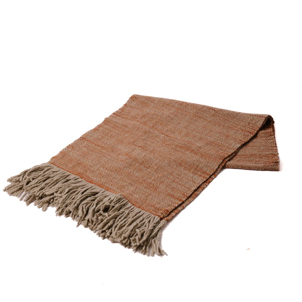 Burnt Orange Loom Stole - Image 3