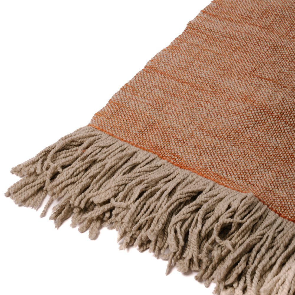 Burnt Orange Loom Stole - Image 2