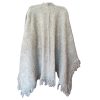 Alpaca Wool Light Grey Solid Cape