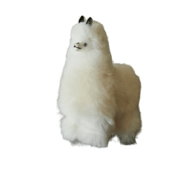 Meet Rocky: Our Natural Winter White Alpaca Stuffed Toy