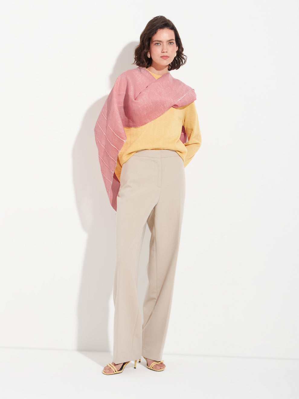 Zabila Baby Alpaca and Linen Stole Andes Luxe Zabila Baby Alpaca and Linen Stole - Image 7