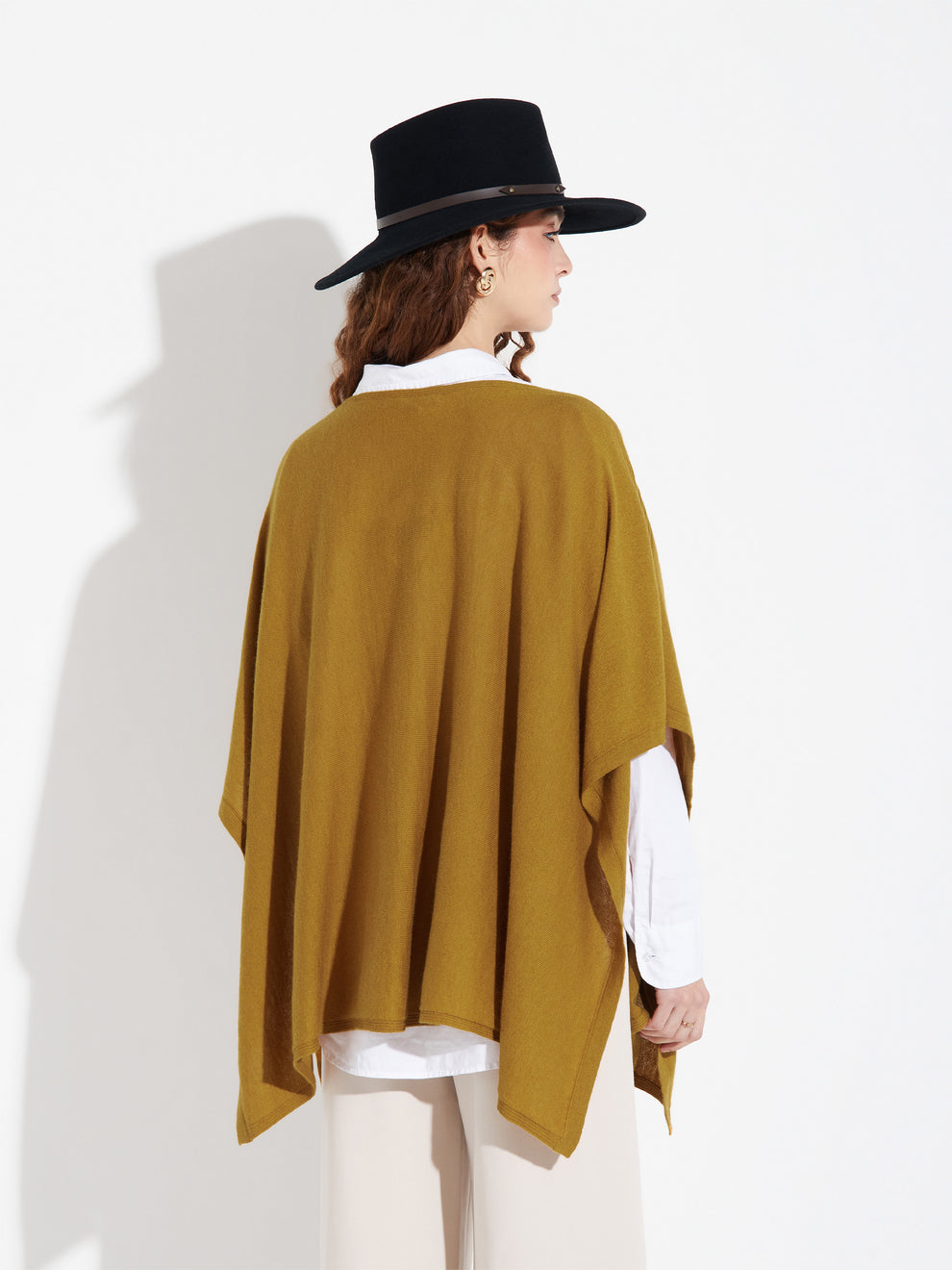 Zarah Cotton and Baby Alpaca Poncho Andes Luxe Zarah Cotton and Baby Alpaca Poncho - Image 8