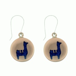 Killa Copper and Lapis Lazuli Llama Earrings Andes Luxe Killa Copper and Lapis Lazuli Llama Earrings