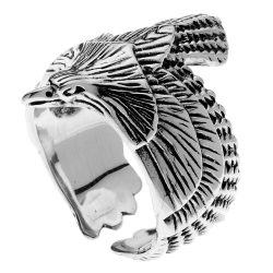Aguila Men’s Sterling Silver Eagle Ring Andes Luxe Aguila Men's Sterling Silver Eagle Ring