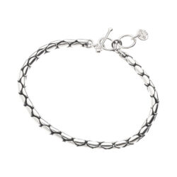 Amaru Brillante Sterling Silver Serpent Bracelet