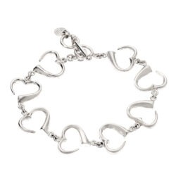 Anika Sterling Silver Heart Bracelet