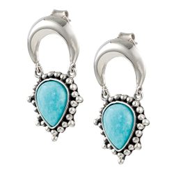 Armonía Sterling Silver and Amazonite Earrings Andes Luxe