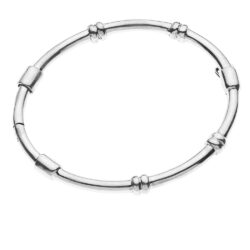 Aro Bambú Sterling Silver Bangle
