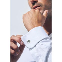 Atenas Sterling Silver and Malachite Cufflinks