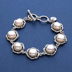 Atenea Sterling Silver and Pearl Bracelet