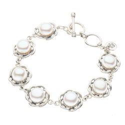 Atenea Sterling Silver and Pearl Bracelet