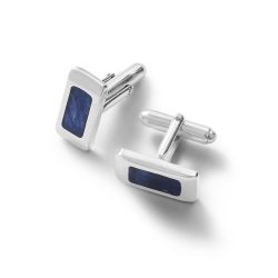 Azure Sterling Silver and Sodalite Cufflinks