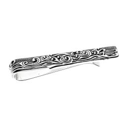 Barroco Sterling Silver Tie Clip