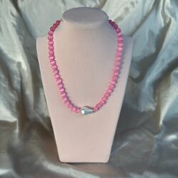 Blush Pink Pearl Stretch Necklace