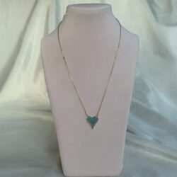 Bright Turquoise Heart Necklace