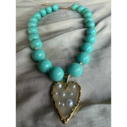 Caribbean Turquoise Heart Necklace