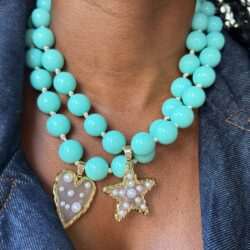 Caribbean Turquoise Heart Necklace