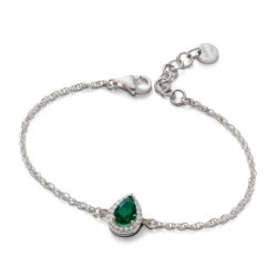 Carlotta Sterling Silver and Crystal Bracelet