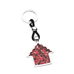 Casita Sterling Silver and Stone Keychain