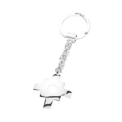 Chakana Sterling Silver Keychain