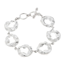 Chankas Hammered Sterling Silver Bracelet