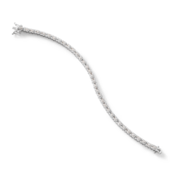 Chaska Sterling Silver and Zirconia Tennis Bracelet