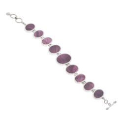Chincha Sterling Silver and Purple Spondylus Bracelet