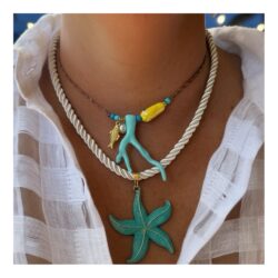Coral Accent Turquoise Necklace