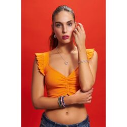 Corazones Abrazados Sterling Silver Heart Bracelet