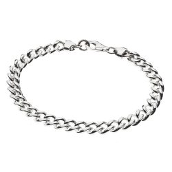 Corinto Men's Sterling Silver Link Bracelet