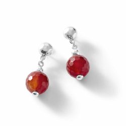 Cornalina Sterling Silver and Carnelian Earrings