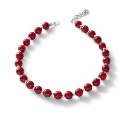 Cornalina Sterling Silver and Carnelian Necklace