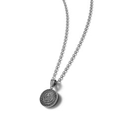 Corona Men's Sterling Silver Crown Necklace