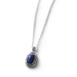 Cumbia Sterling Silver and Sodalite Necklace