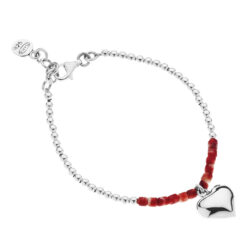 Cupido Sterling Silver and Spondylus Bracelet Andes Luxe Cupido Sterling Silver and Spondylus Bracelet