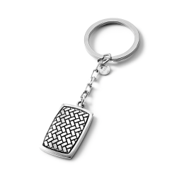 Didier Sterling Silver Keychain