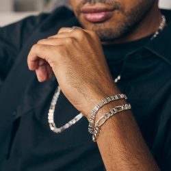 Diego Men’s Sterling Silver Bracelet Andes Luxe Diego Men's Sterling Silver Bracelet