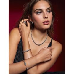 Dragon Sterling Silver and Crystal Bracelet Andes Luxe Dragon Sterling Silver and Crystal Bracelet